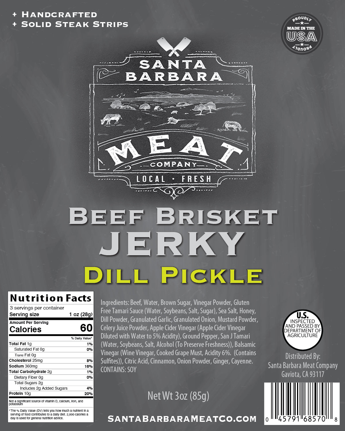 Beef Brisket Jerky - Dill Pickle
